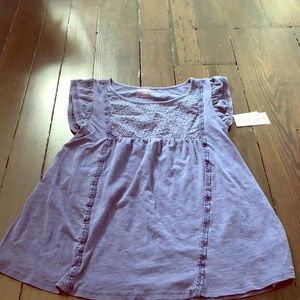 Cat and jack blue blouse NWT